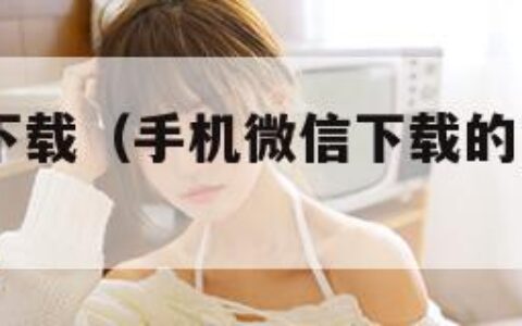 手机微信下载（手机微信下载的pdf文件在哪）