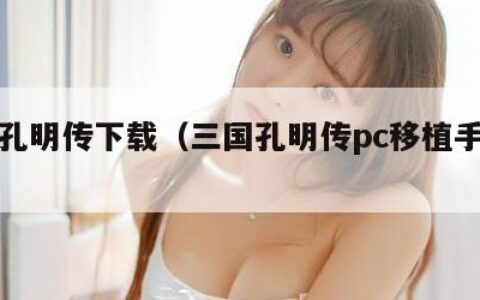 三国孔明传下载（三国孔明传pc移植手机版）