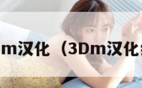 3dm汉化（3Dm汉化组）