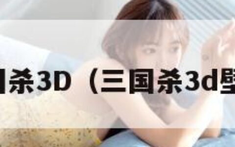 三国杀3D（三国杀3d壁纸）